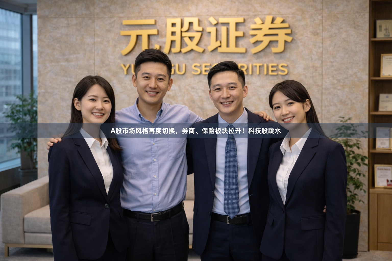 A股市场风格再度切换，券商、保险板块拉升！科技股跳水