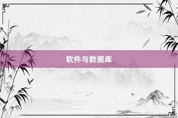 软件与数据库