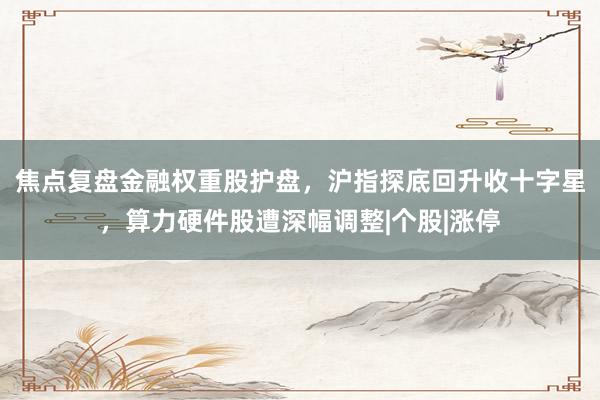 焦点复盘金融权重股护盘，沪指探底回升收十字星，算力硬件股遭深幅调整|个股|涨停