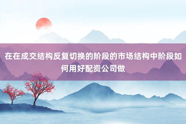 在在成交结构反复切换的阶段的市场结构中阶段如何用好配资公司做
