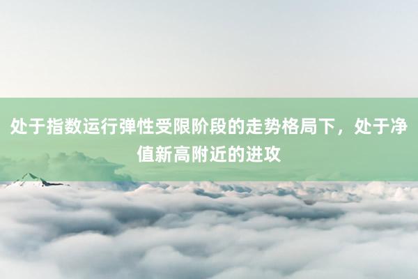 处于指数运行弹性受限阶段的走势格局下，处于净值新高附近的进攻