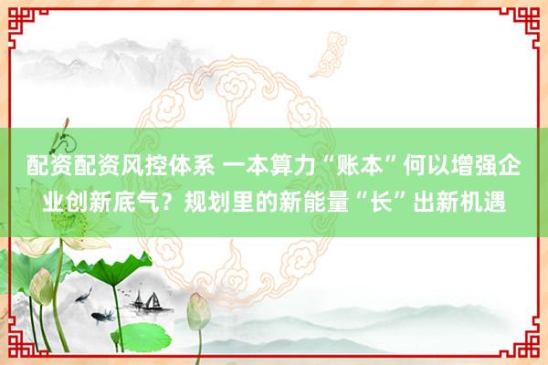 配资配资风控体系 一本算力“账本”何以增强企业创新底气？规划里的新能量“长”出新机遇